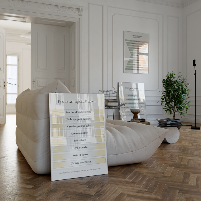 Mental Health Poster – Premium Baumwoll-Canvas
