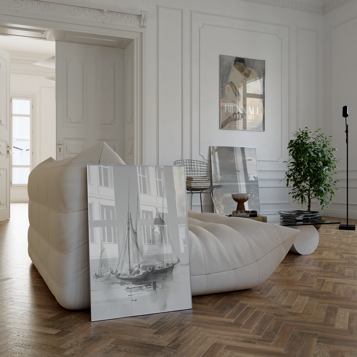 Moderne Vintage Poster auf Premium Baumwolle