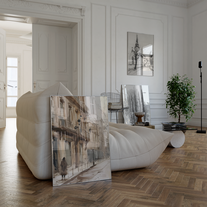 JUSTGOODMOOD Poster – Premium Baumwoll-Leinwandkunst