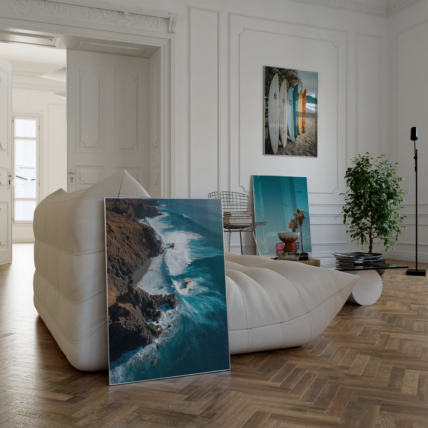 Strand Poster · Geschenkidee · Strand Surfen Meer Fotografie · Dekoprint ohne Rahmen