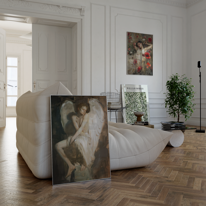 JUSTGOODMOOD Poster – Edle Vintage Wandkunst aus Baumwolle