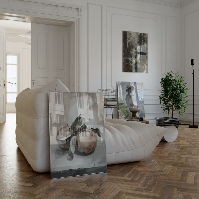 Impressionismus Poster auf Baumwoll-Canvas von JUSTGOODMOOD