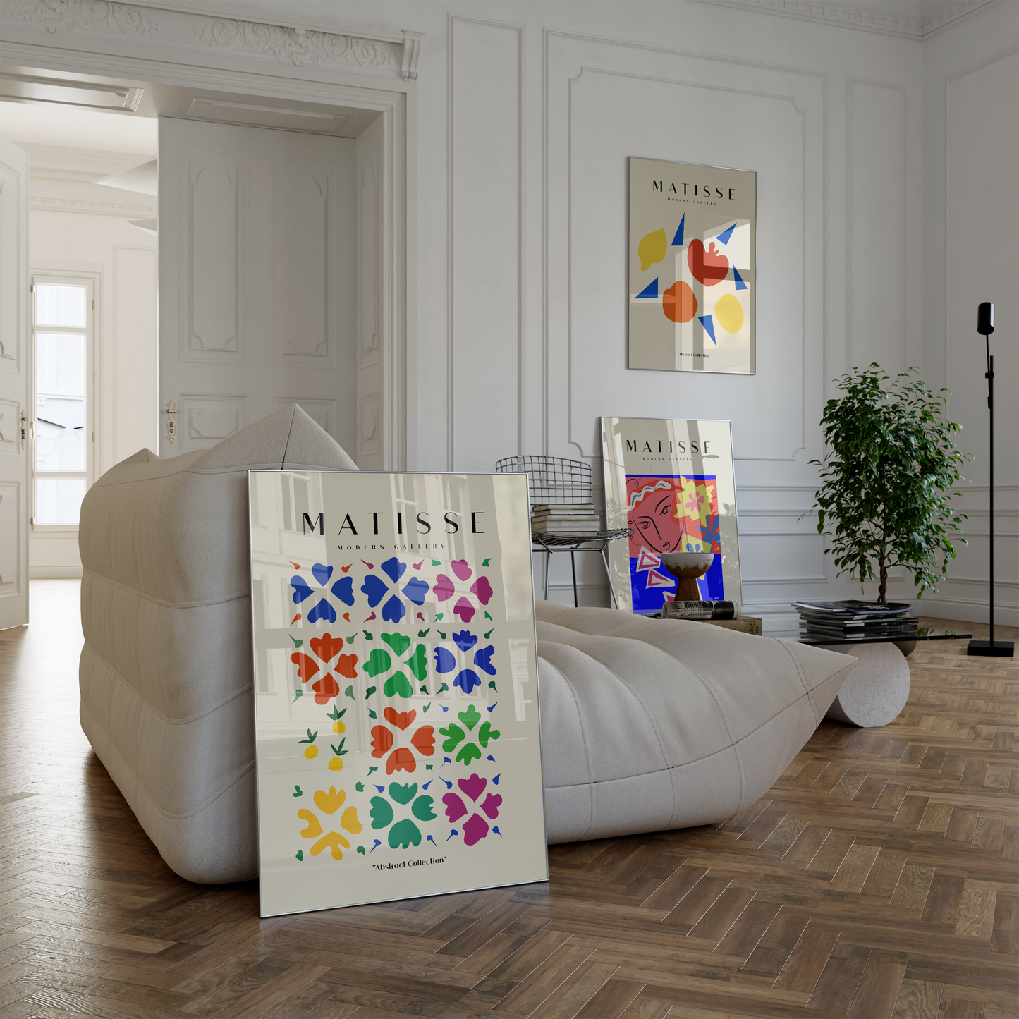 Matisse Poster · Geschenkidee · Abstrakte Scherenschnitte Bunte Formen Moderne Kompositionen · Dekoprint ohne Rahmen