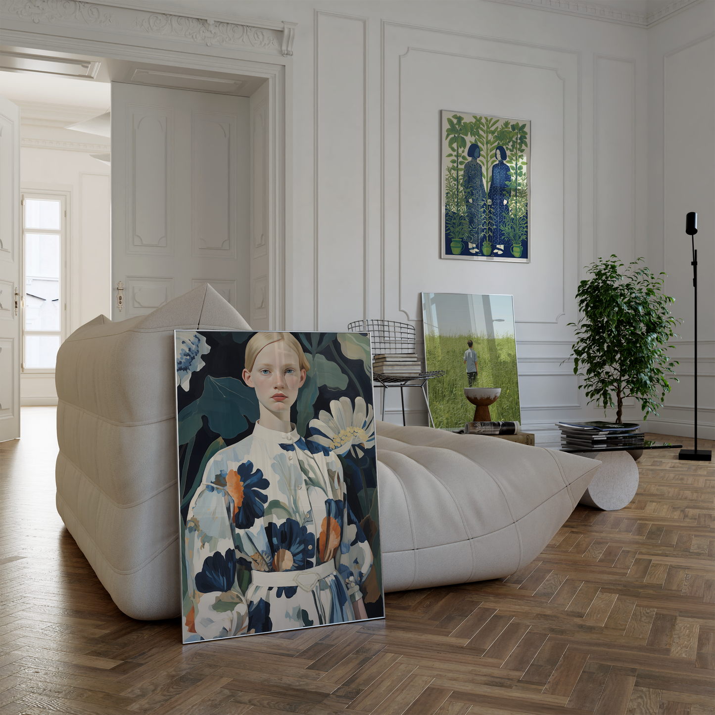 Moderne Kunst Poster · Geschenkidee · Zeitgenössische Porträts Botanische Illustrationen Stillleben · Dekoprint ohne Rahmen