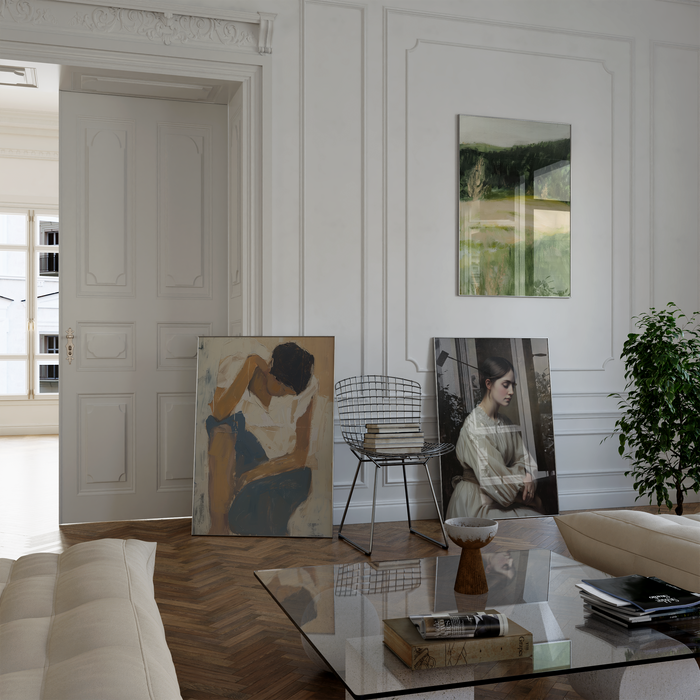 Kunst Poster Vintage Stil mit Meer & Natur