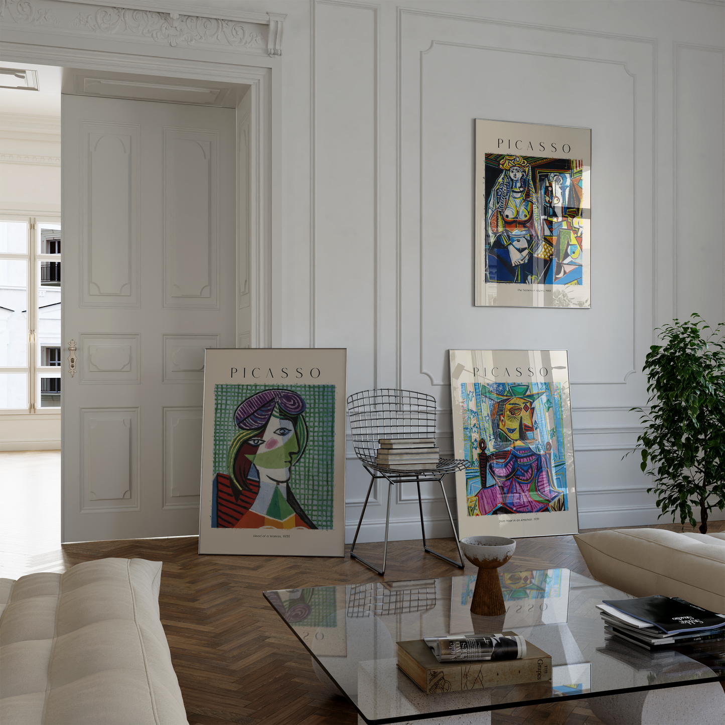 Picasso Poster · Geschenkidee · Kubistische Porträts,Dora Maar Die Frauen von Algier · Dekoprint ohne Rahmen