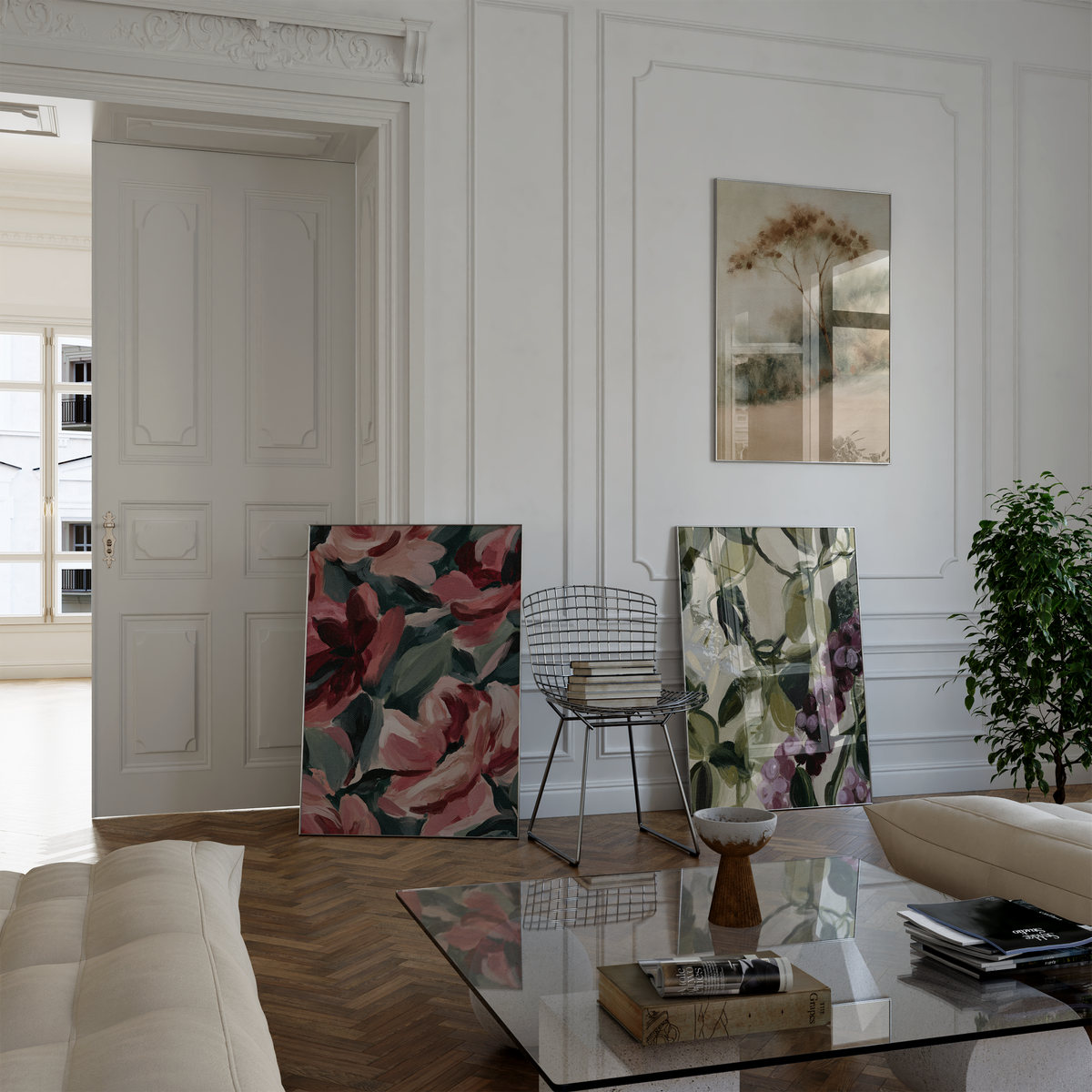 Landschaft Poster Wandbilder · Blumen Natur Bilder · Wohnzimmer Deko ohne Rahmen