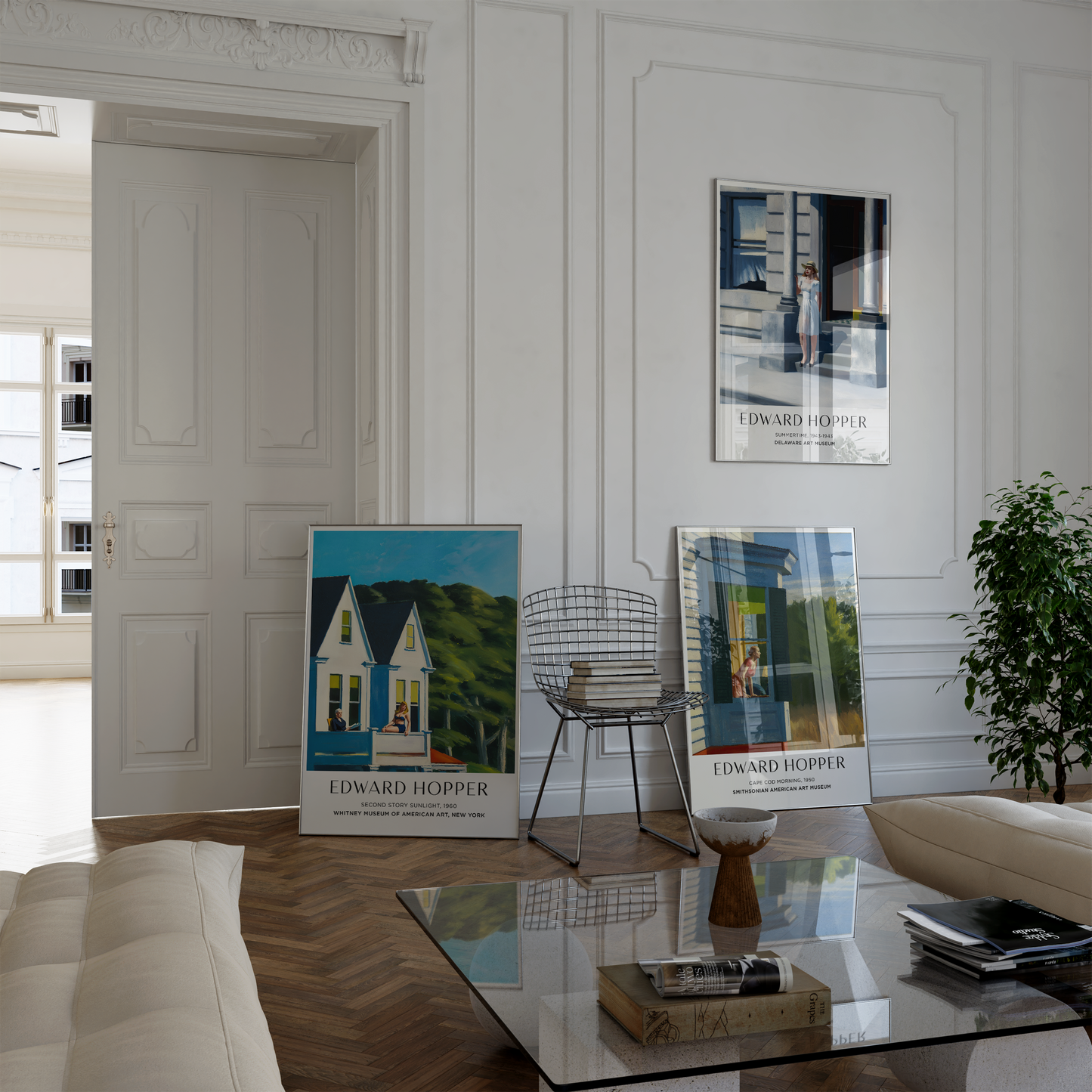 Kunst Poster · Geschenkidee · Edward Hopper Amerikanischer Realismus Architektur Alltagsszenen · Dekoprint ohne Rahmen