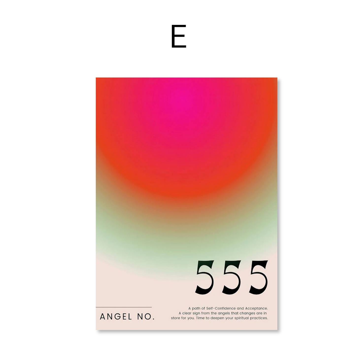 Poster Manifestierung Zahlen Energie und Positivität · Bilder Wohnzimmer | Wandbilder Schlafzimmer | Deko Print ohne Rahmen | Bilder