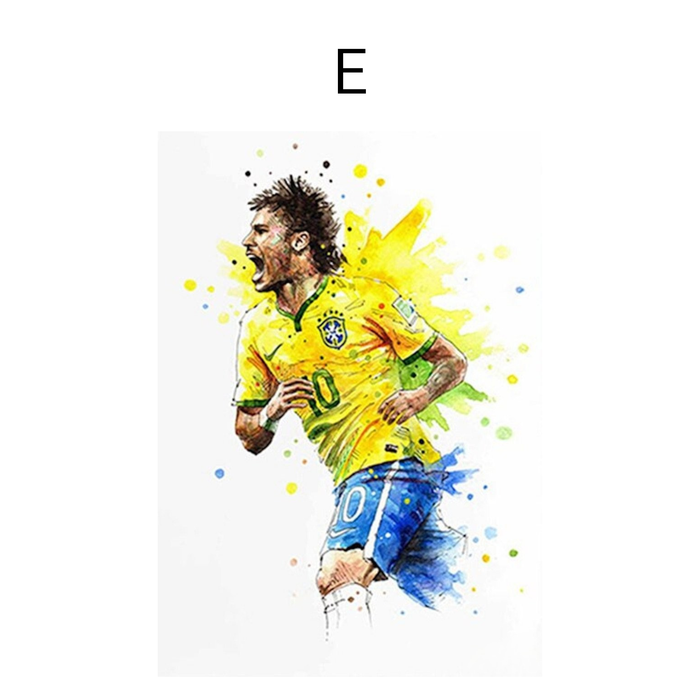 JUSTGOODMOOD Fußball Poster – Premium Cotton Print