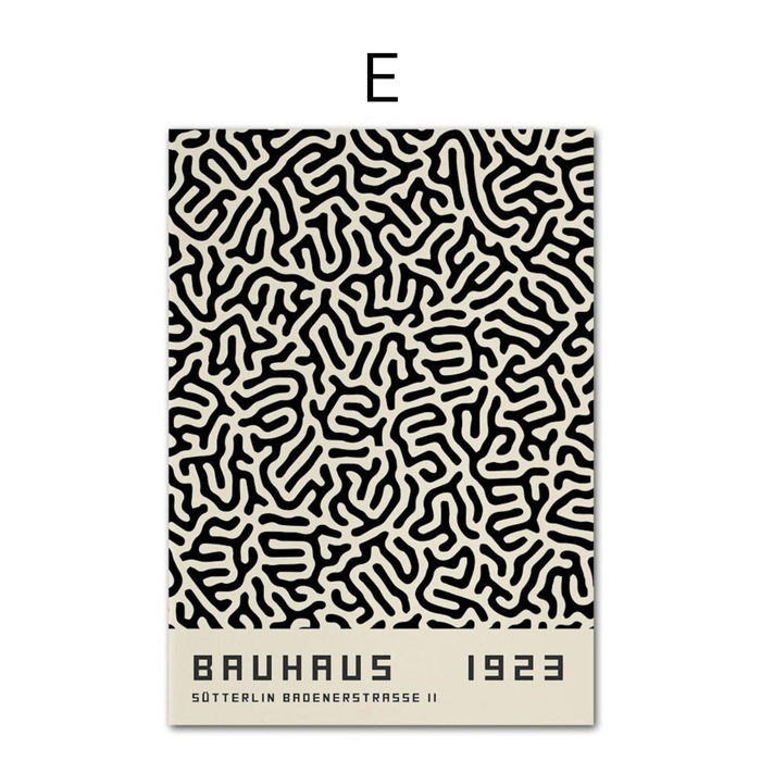 JUSTGOODMOOD Bauhaus Auge Poster – Premium Qualität