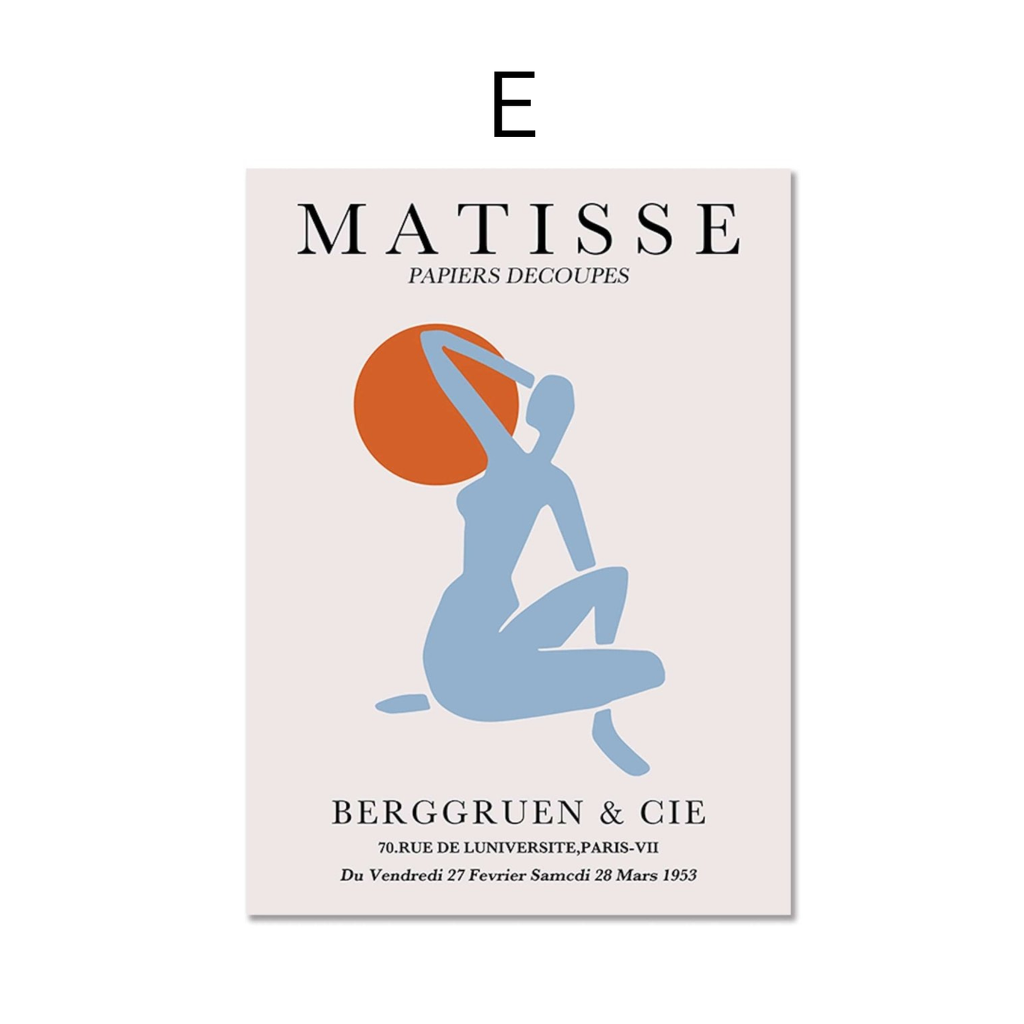 Poster Matisse Berggruen &amp; Cie Museum | Pictures living room | Murals Bedroom | Deco print without frame | Pictures Set Matisse Colorful