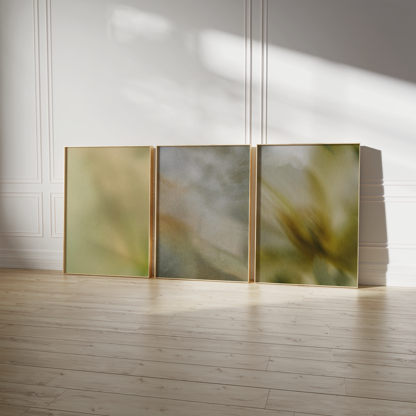 Abstrakte Grüne Aquarell Poster · Geschenkidee · Organische Formen Minimalistische Wandkunst · Dekoprint ohne Rahmen