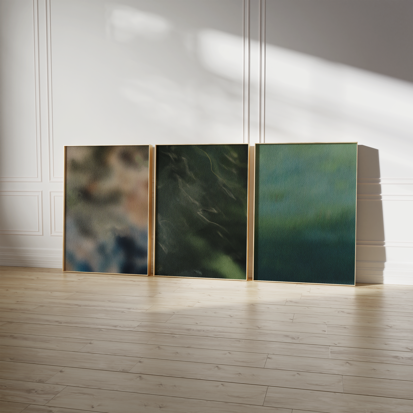 Natur Poster · Geschenkidee · Wasserreflexionen Botanische Motive Abstrakte Landschaften · Dekoprint ohne Rahmen