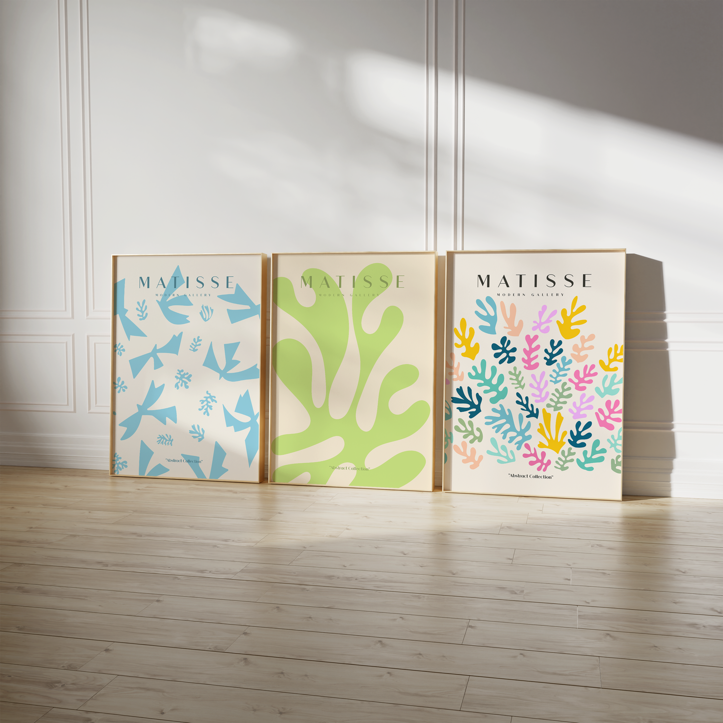 Matisse Poster · Geschenkidee · Abstrakte Scherenschnitte Frauenporträt Bunte Formen · Dekoprint ohne Rahmen