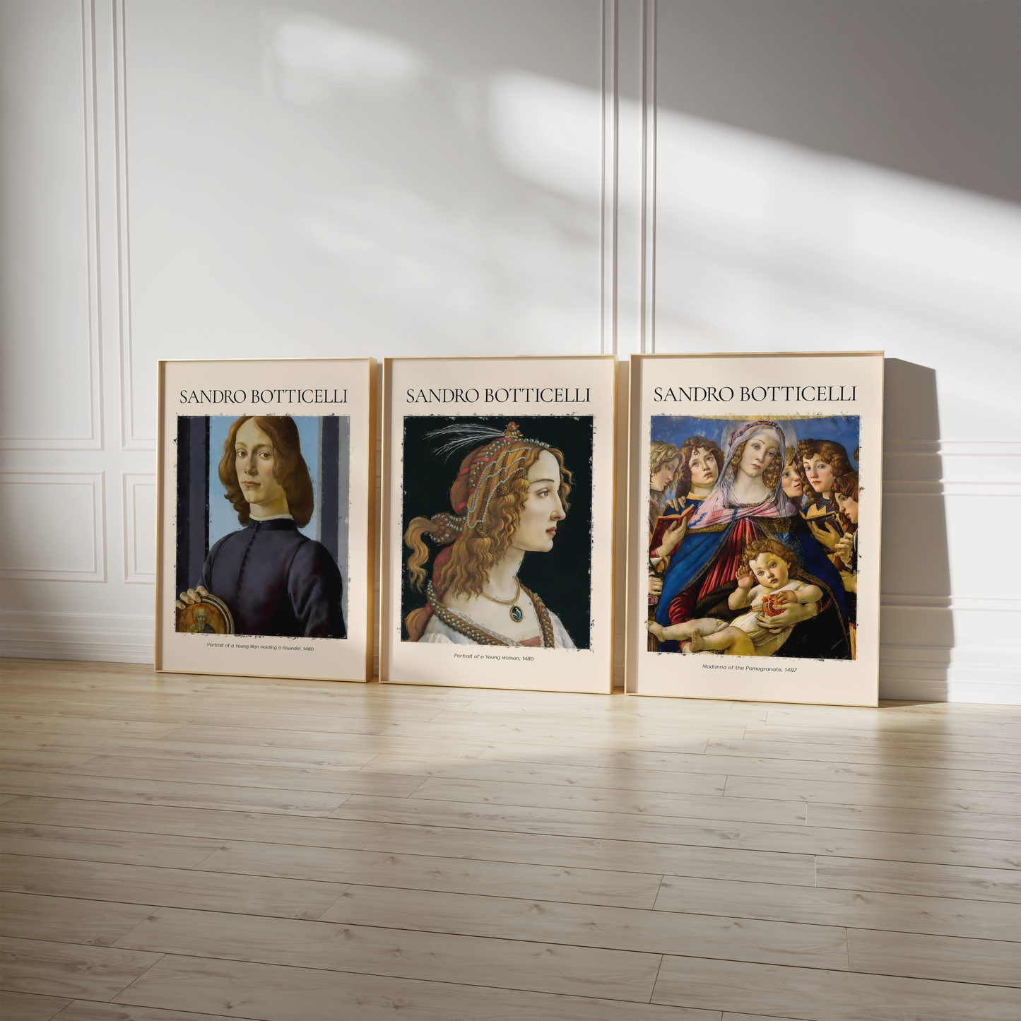 Sandro Botticelli Poster · Geschenkidee · Venus Porträts Madonna Geburt der Venus · Dekoprint ohne Rahmen