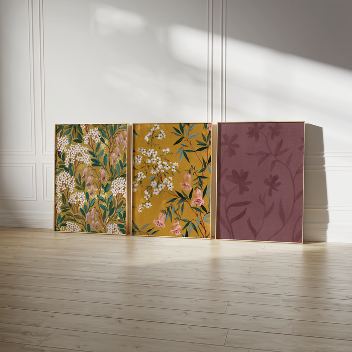 Geschenkidee · Landschafts und Florale Muster Poster Natur und Blumen Motive · Dekoprint ohne Rahmen | JUSTGOODMOOD