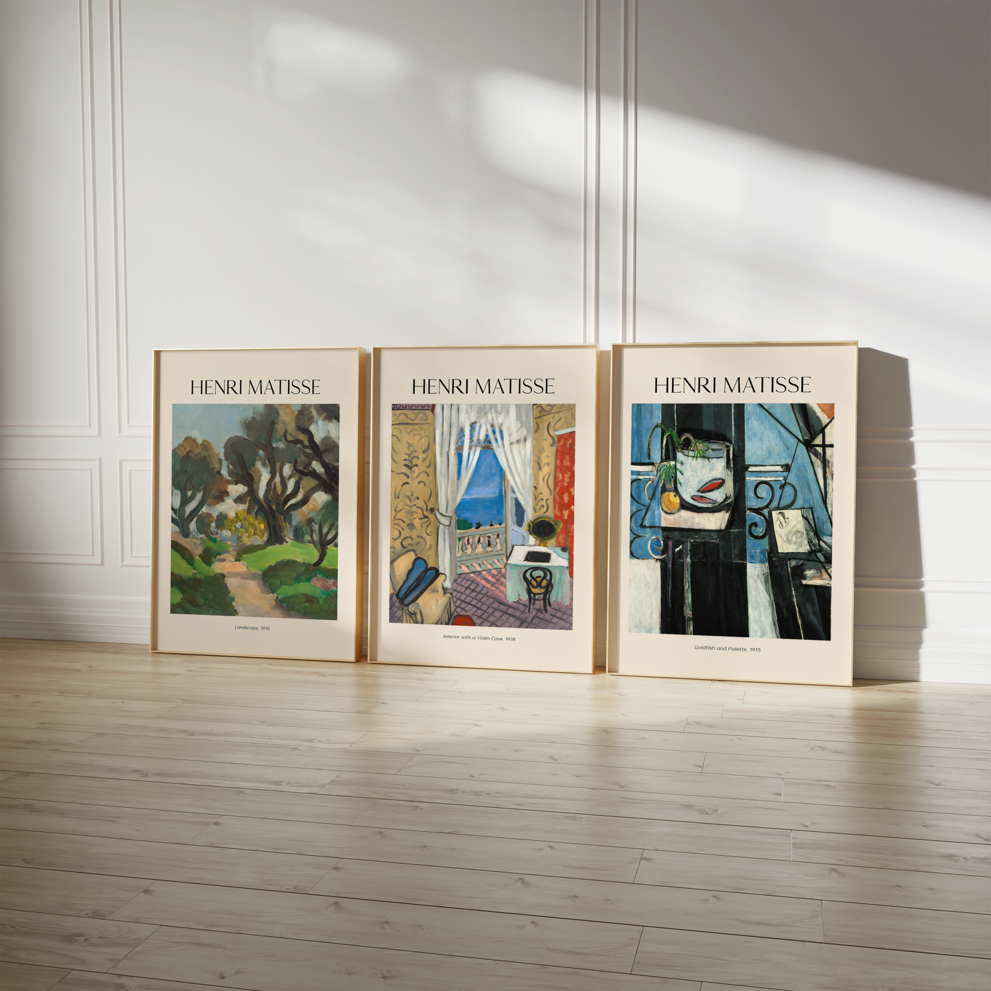 Henri Matisse Poster · Geschenkidee · Blaue Fenster Stillleben Porträts Fauvistische Interieurs · Dekoprint ohne Rahmen