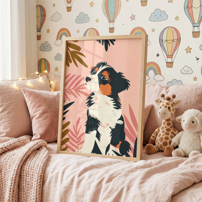 Hunde Poster für Kinderzimmer mit niedlichen Welpen