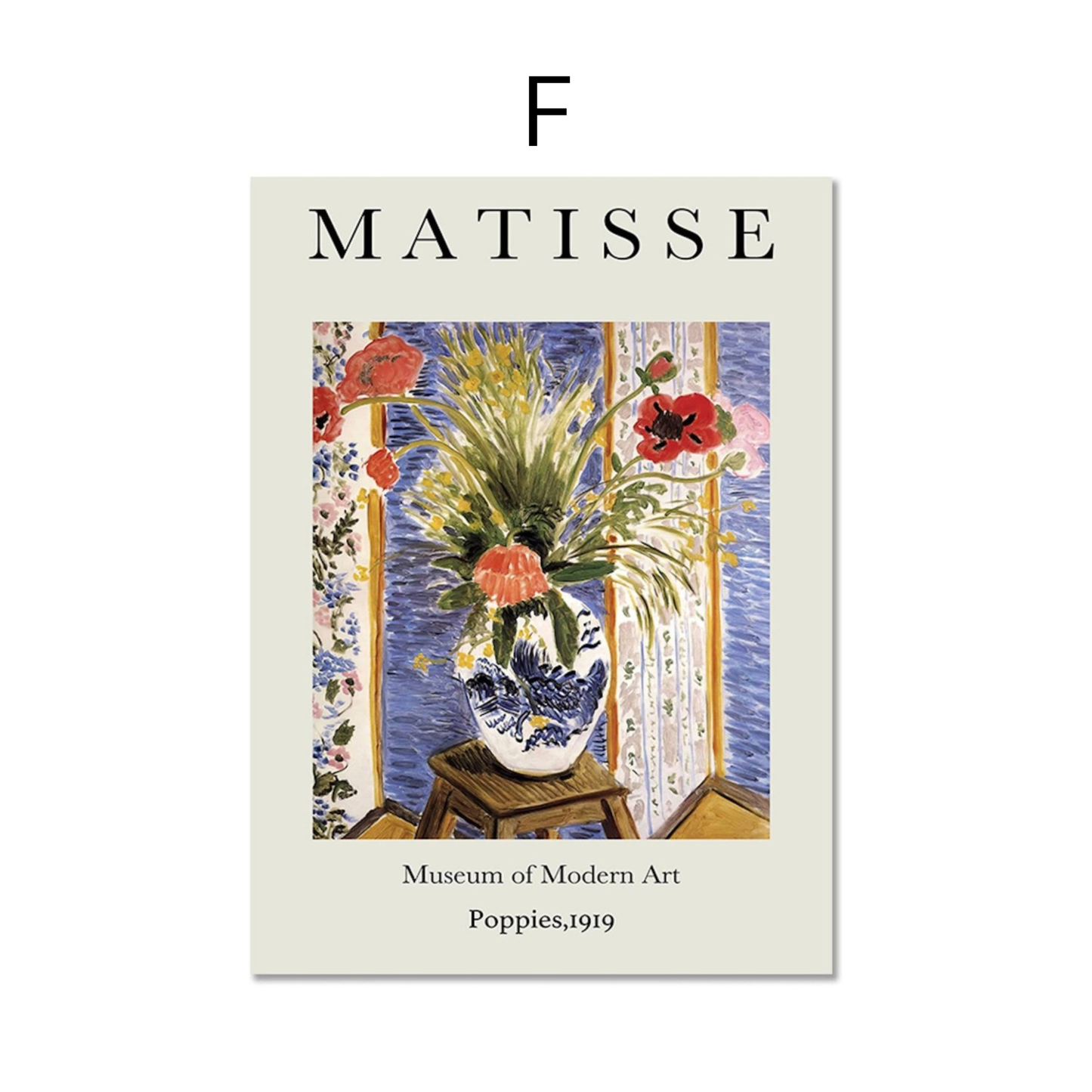 Poster Matisse Berggruen &amp; Cie Museum | Pictures living room | Murals Bedroom | Deco print without frame | Pictures Set Matisse Colorful