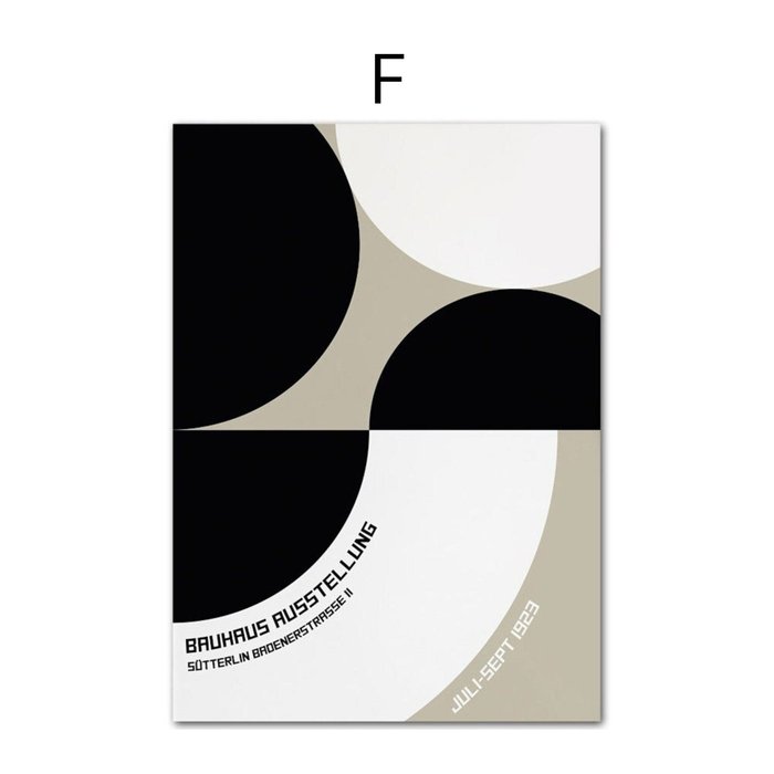 JUSTGOODMOOD Bauhaus Auge Poster – Premium Qualität