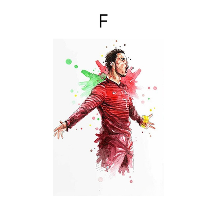JUSTGOODMOOD Fußball Poster – Premium Cotton Print