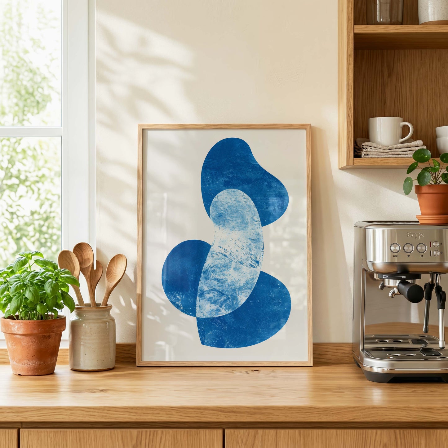 Moderne Kunst Poster · Geschenkidee · Abstrakte Kunst, Blumenporträt und Stillleben · Dekoprint ohne Rahmen