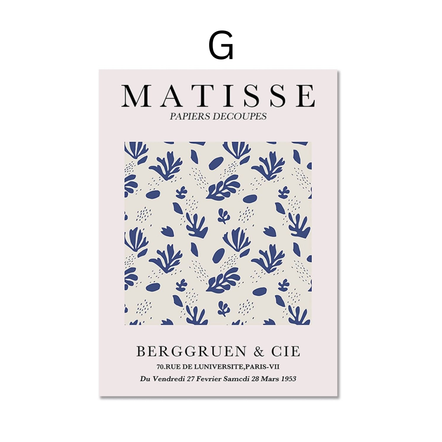 Poster Matisse Berggruen &amp; Cie Museum | Pictures living room | Murals Bedroom | Deco print without frame | Pictures Set Matisse Colorful