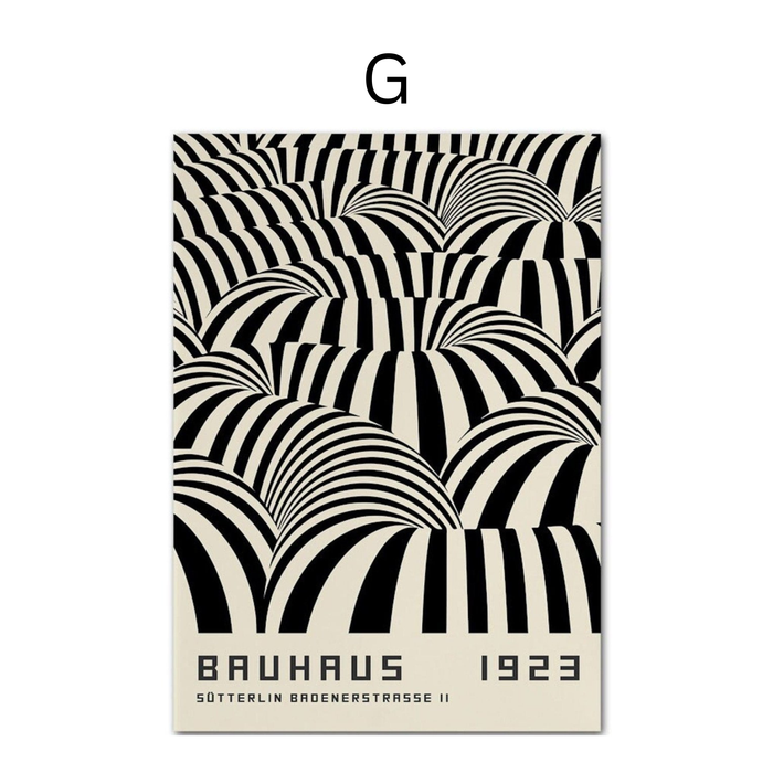 JUSTGOODMOOD Bauhaus Auge Poster – Premium Qualität