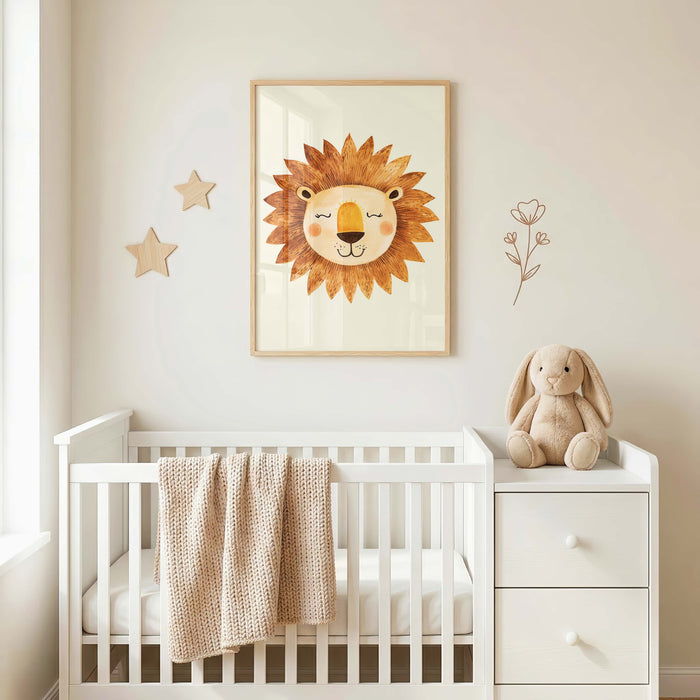 Boho Tierposter | Regenbogen, Bär, Katze & Löwe für Kinderzimmer