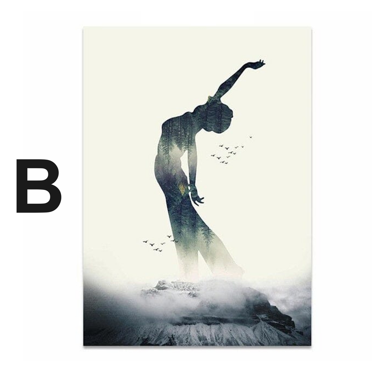Poster Yoga Profi Stellungen · Fitness Dekoration · Bilder  · Deko Print ohne Rahmen