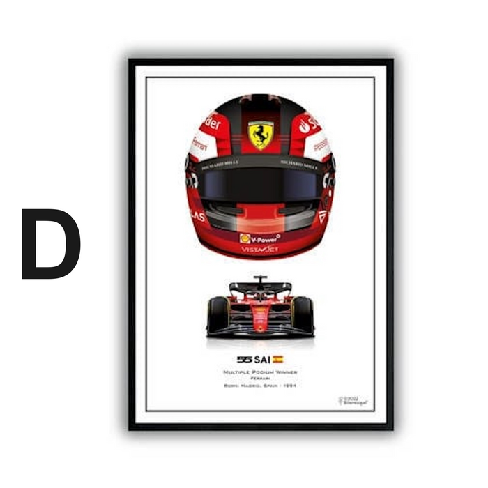 JUSTGOODMOOD Formel 1 Poster – Edle Leinwandkunst