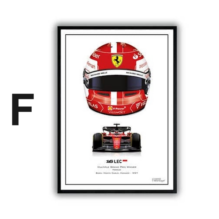 JUSTGOODMOOD Formel 1 Poster – Edle Leinwandkunst