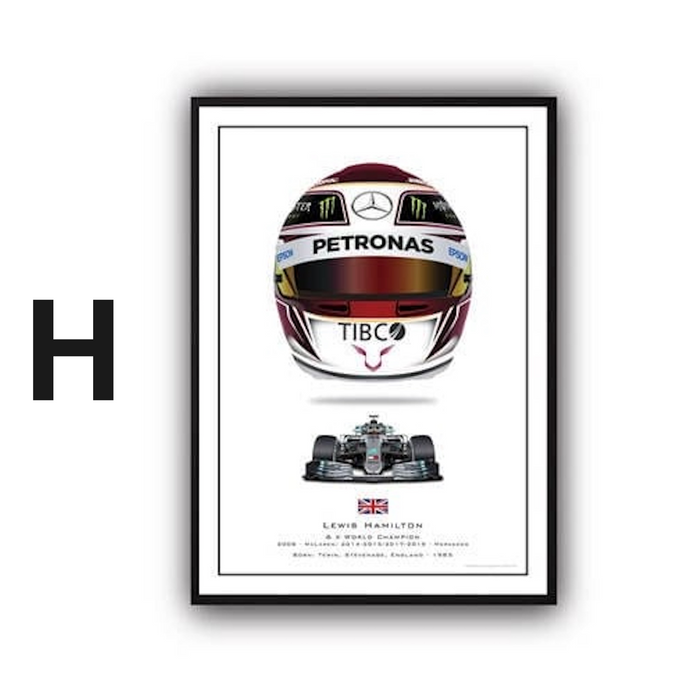 JUSTGOODMOOD Formel 1 Poster – Edle Leinwandkunst