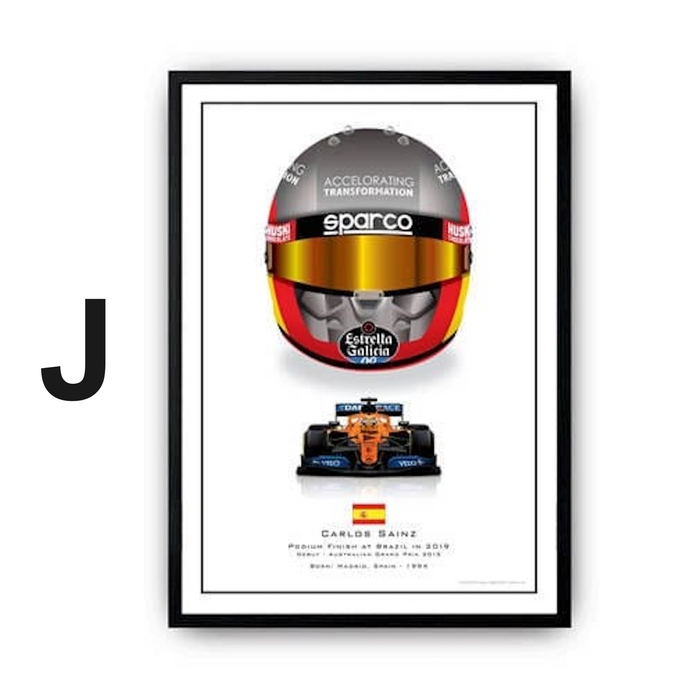 JUSTGOODMOOD Formel 1 Poster – Edle Leinwandkunst