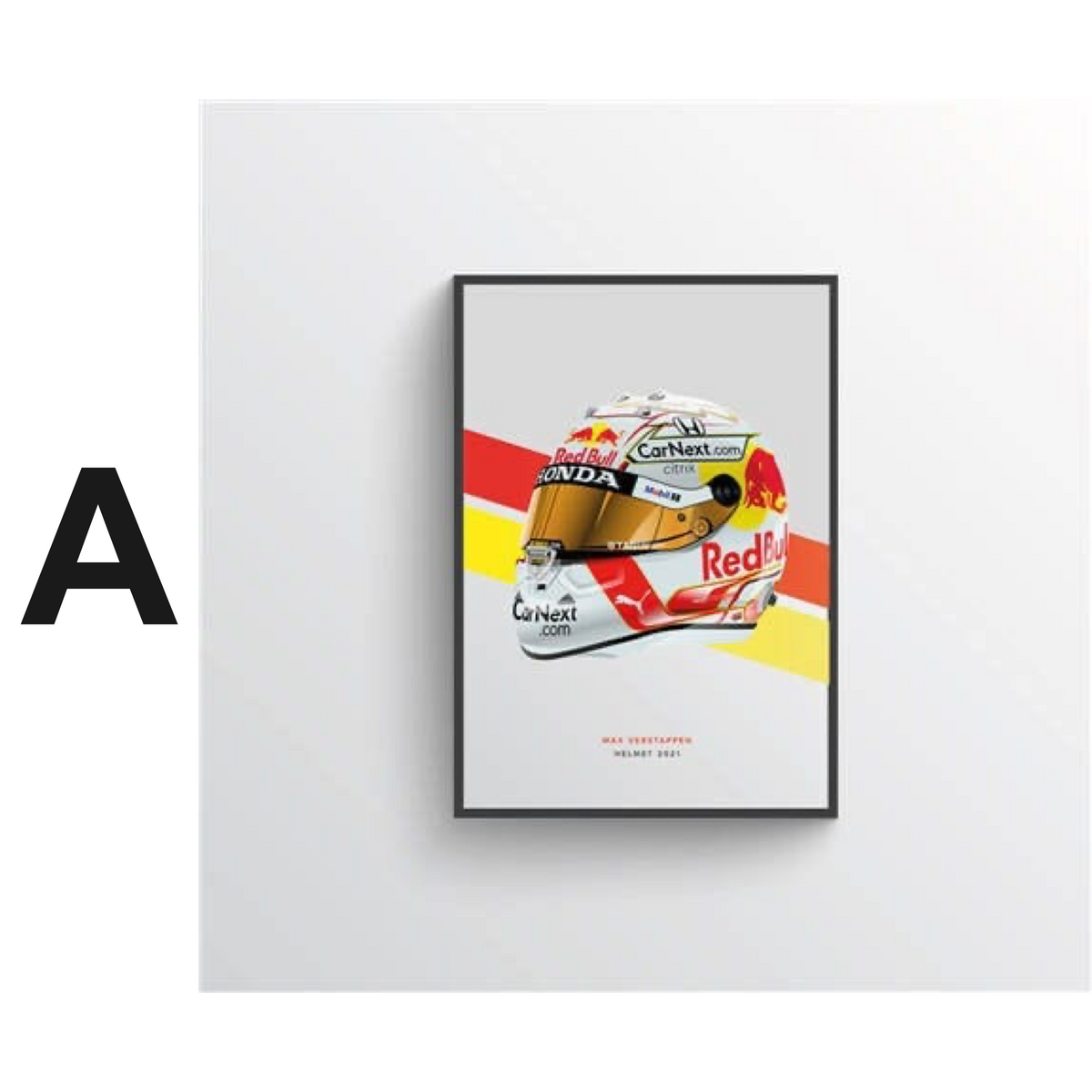 Poster Formel 1 Helme Rennfahrer Gewinner  · Deko Print ohne Rahmen