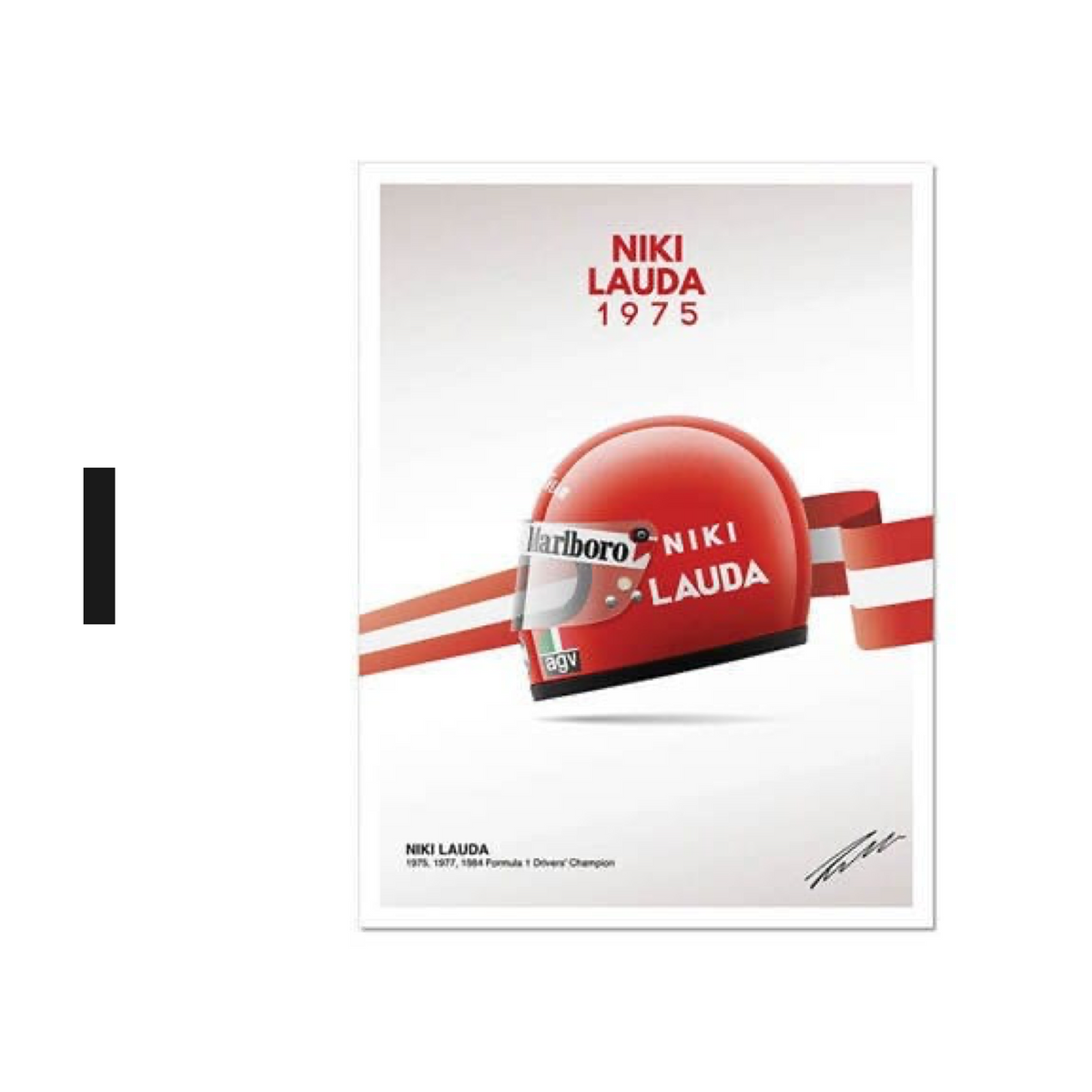 Poster Formel 1 Helme Rennfahrer Gewinner  · Deko Print ohne Rahmen