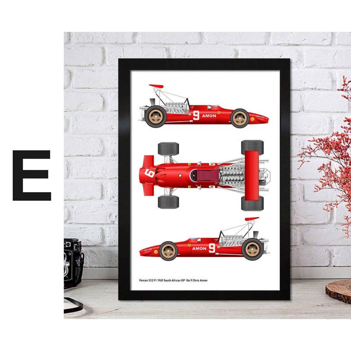 Poster Formel 1 Rennfahrer Legenden Rennwagen · Deko Print ohne Rahmen