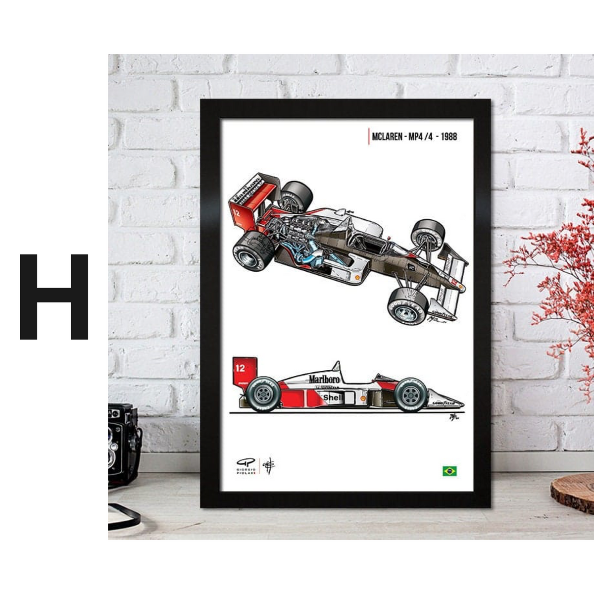 Poster Formel 1 Rennfahrer Legenden Rennwagen · Deko Print ohne Rahmen