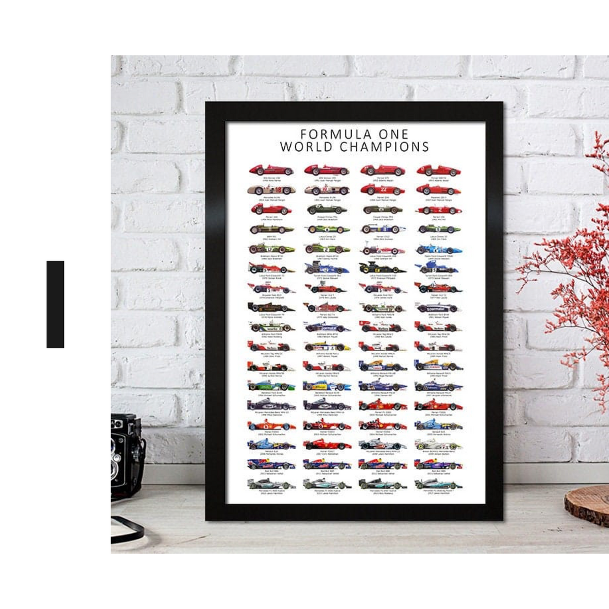 Poster Formel 1 Rennfahrer Legenden Rennwagen · Deko Print ohne Rahmen