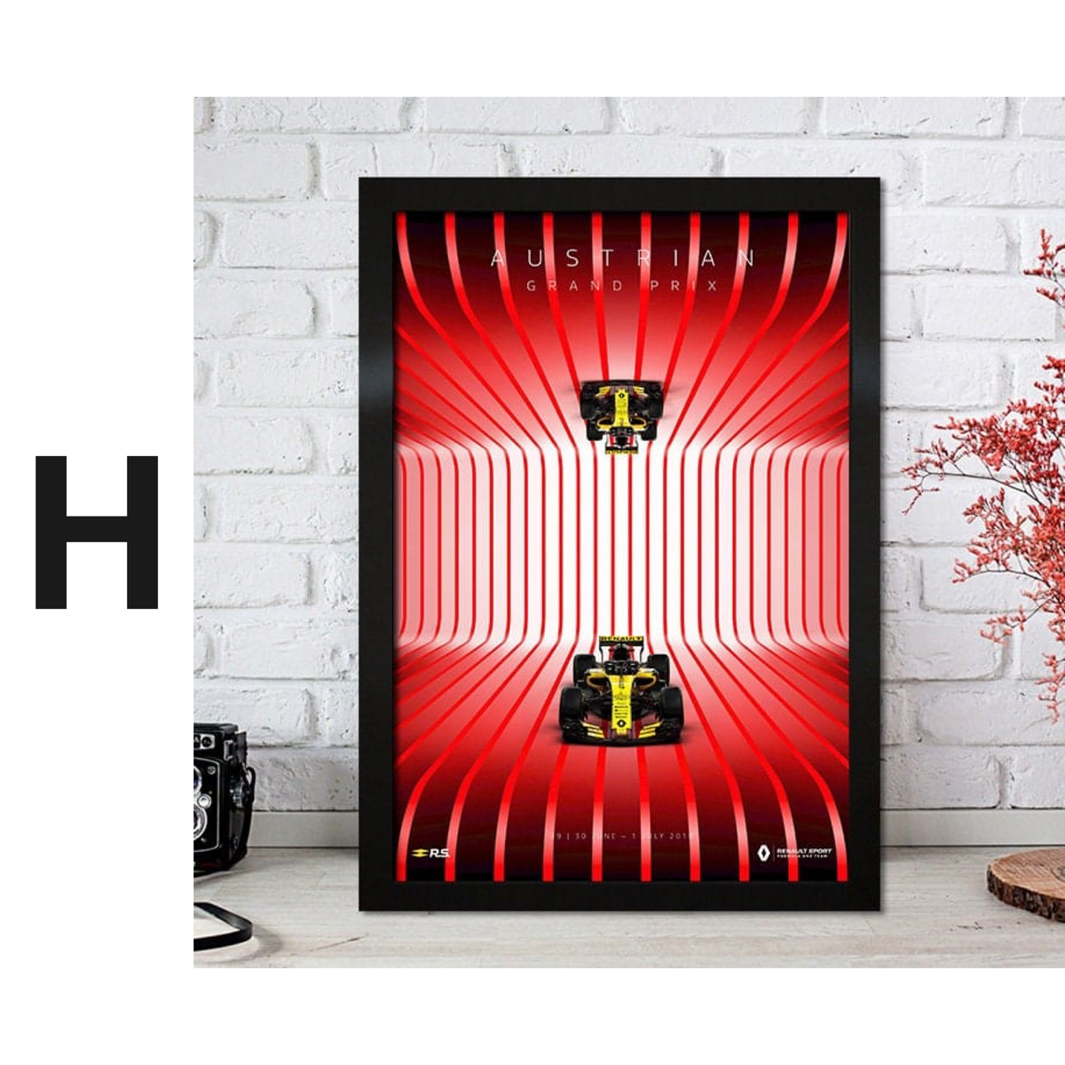 Poster Formel 1 Rennfahrer Legenden Rennwagen · Deko Print ohne Rahmen