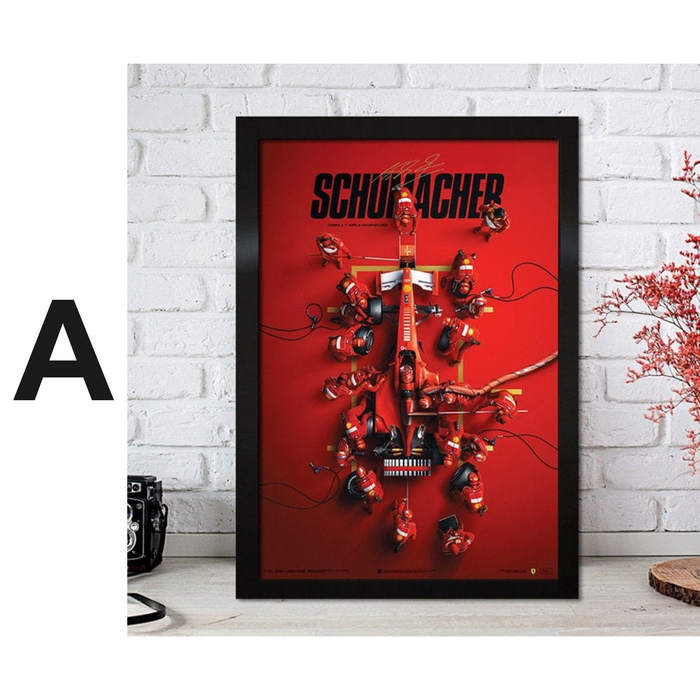 JUSTGOODMOOD F1 Poster – Premium Baumwoll-Canvas Kunst