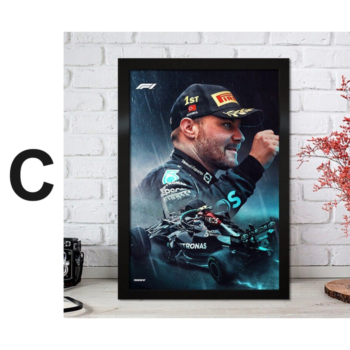 JUSTGOODMOOD F1 Poster – Premium Baumwoll-Canvas Kunst