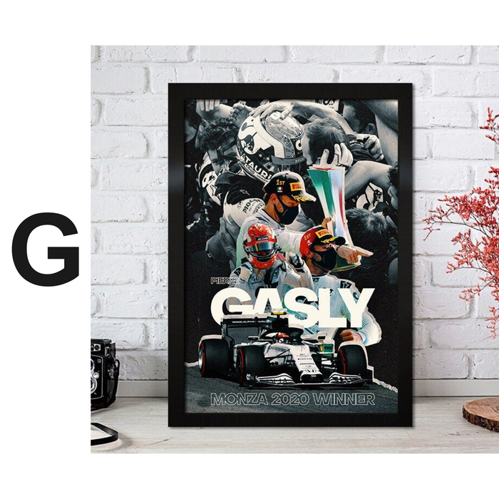 JUSTGOODMOOD F1 Poster – Premium Baumwoll-Canvas Kunst