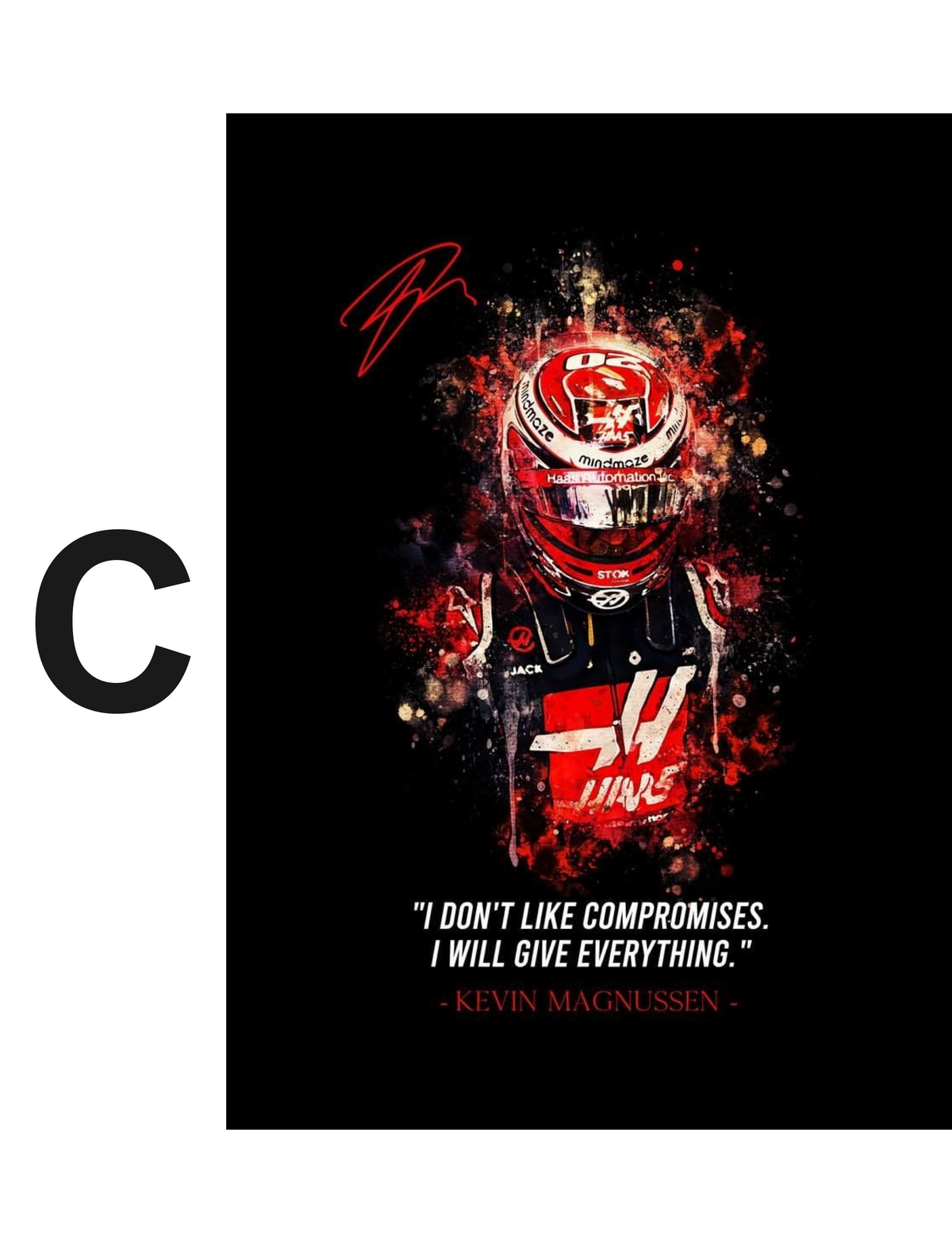 Poster Formel 1 Rennfahrer Legenden Sprüche · Deko Print ohne Rahmen