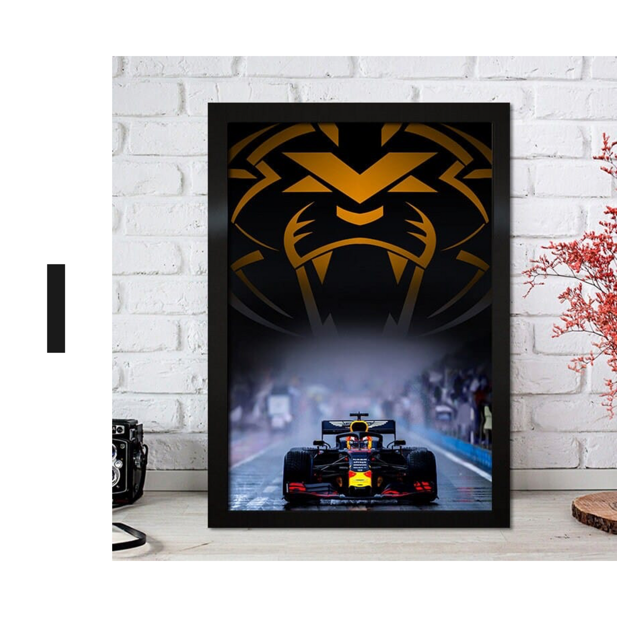 Poster Formel 1 Max Verstappen Rennfahrer Helm Rennwagen Red Bull · Deko Print ohne Rahmen