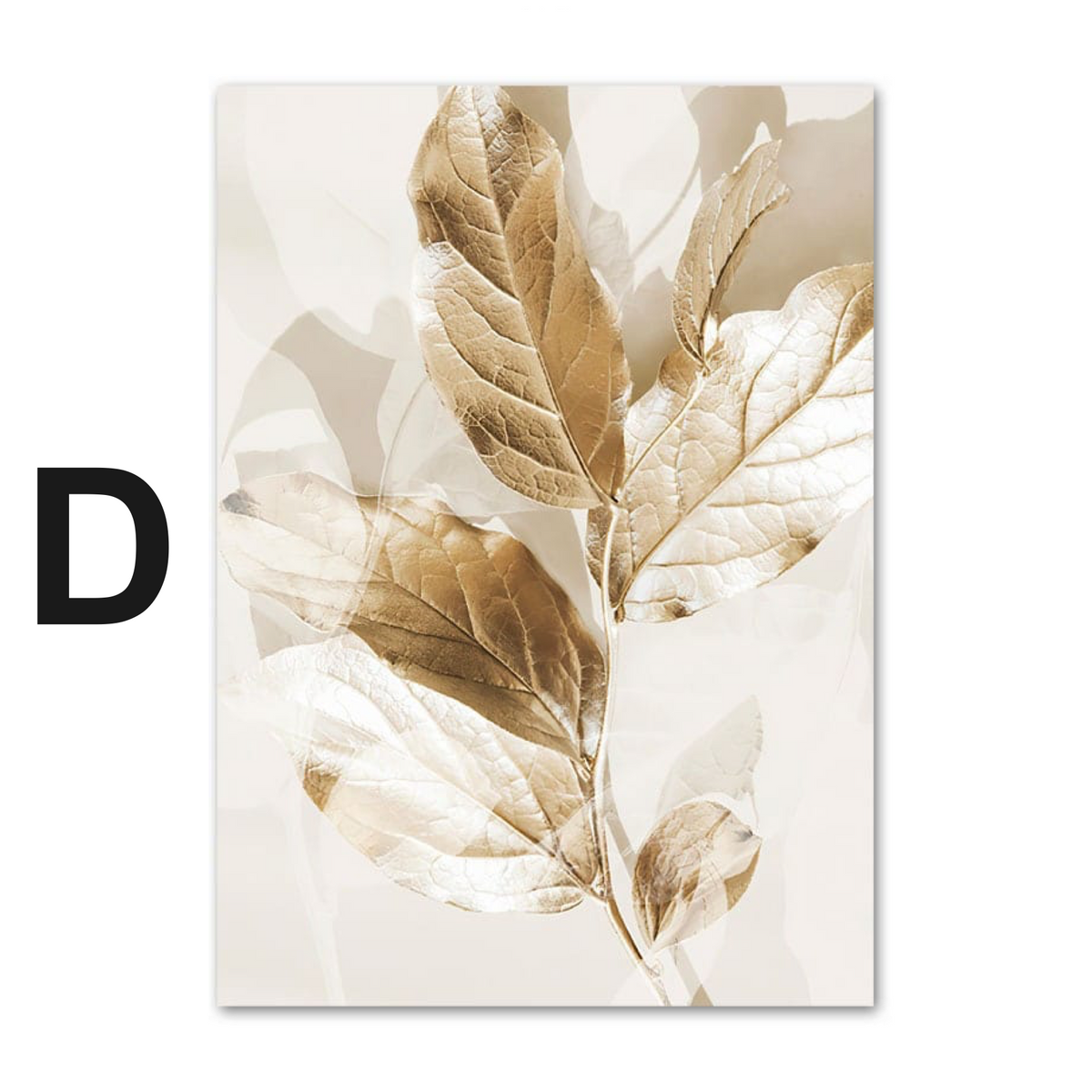 Poster Meer Pampasgras Beige Gold · Wandbilder Wohnzimmer & Schlafzimmer ·  Deko Print Bilder · ohne Rahmen