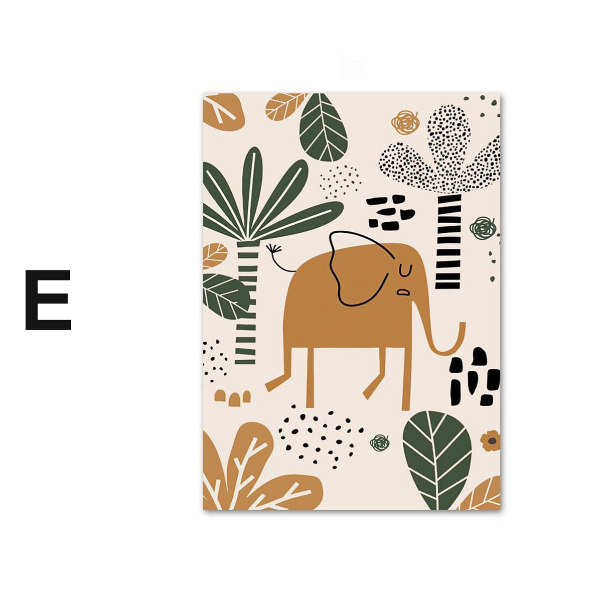 Poster Safari Abenteuer Löwe Giraffe · Kinderzimmer Wandbilder · Spielzimmer Dekoration ·  Wand Deko Print · ohne Rahmen