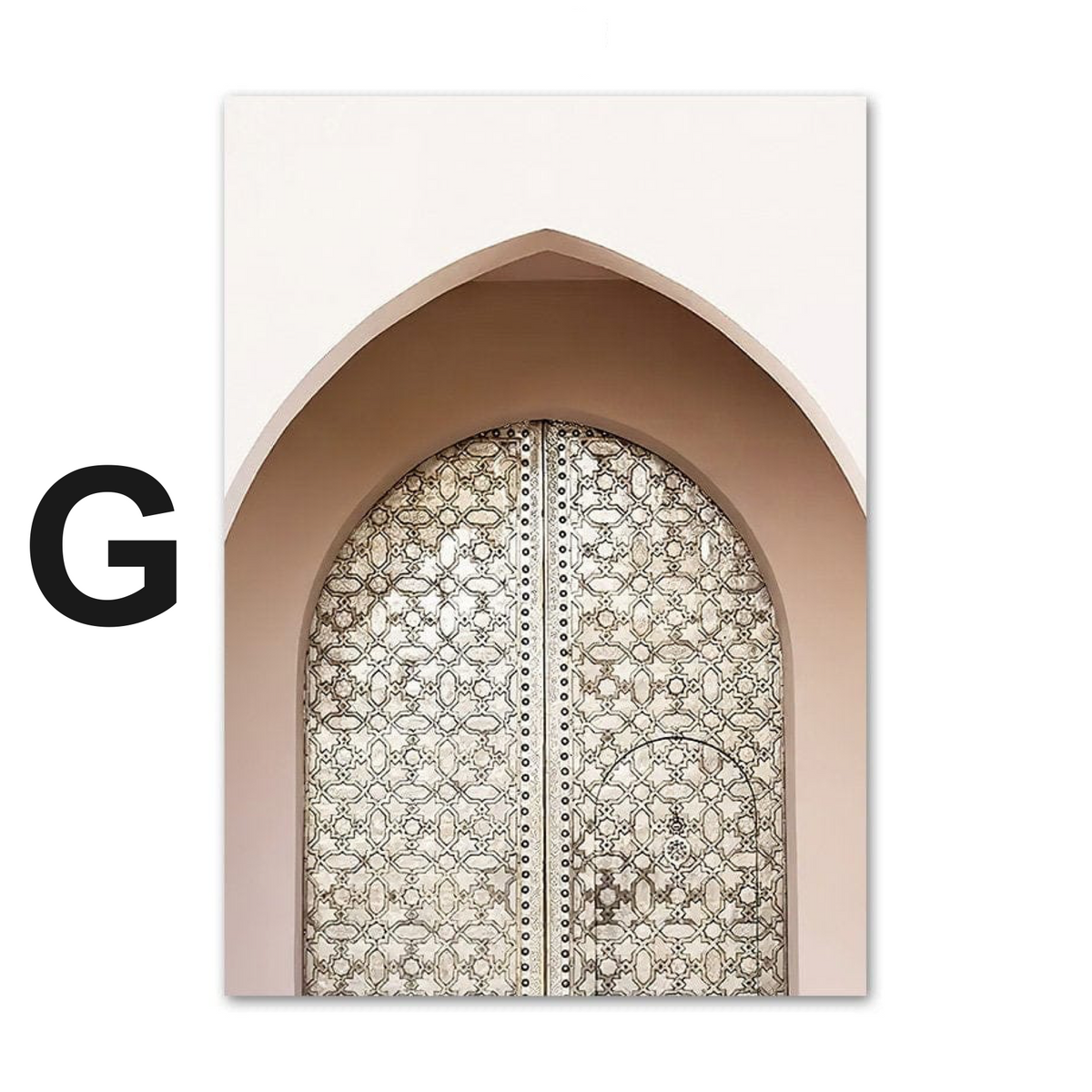 Poster Marokko Tor Arabische Architektur · Wandbilder Wohnzimmer & Schlafzimmer · Deko Print Bilder · ohne Rahmen
