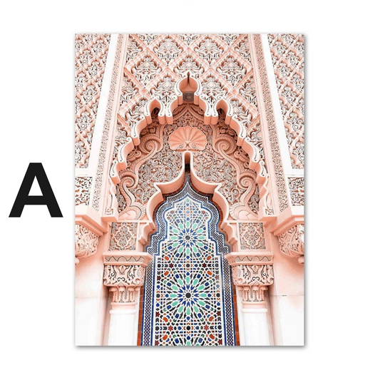 Poster  Abu Dhabi Moschee Arabische Architektur · Wandbilder Wohnzimmer & Schlafzimmer · Deko Print Bilder · ohne Rahmen
